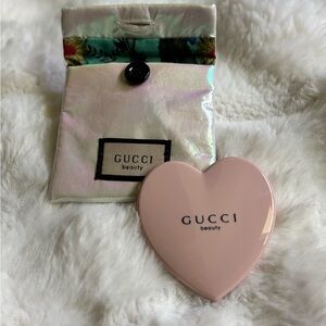 Gucci Beauty Pink Heart Compact Mirror